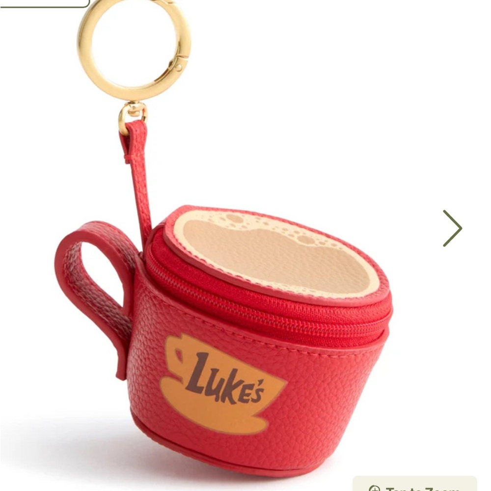 NWT Vera Bradley x Gilmore Girls Bag Charm Luke’s Coffee Shop Cup Mug - Picture 5 of 5
